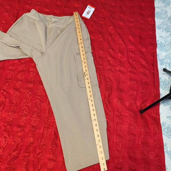 SAGE Collective Women's Wide Leg Cropped Cargo Pants–Tan (Size M, NWT) - Picture 7 of 10